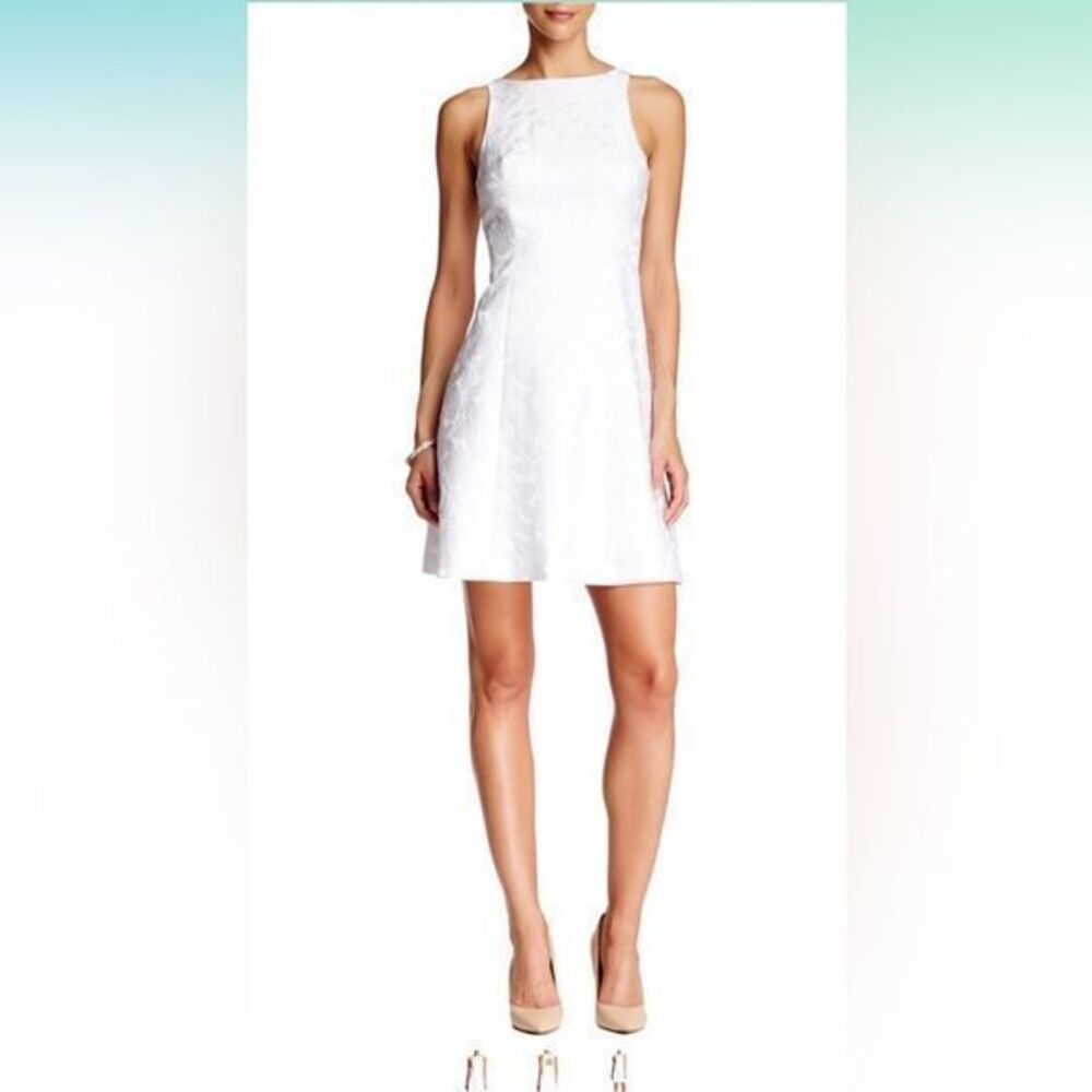 Adrianna Papell womens white dress | size  4